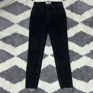 We the Free CRVY black button fly high rise skinny jeans size 25
